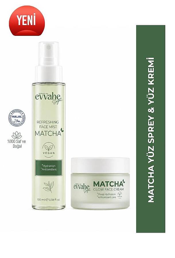 Matcha Gezichtsverzorgingsset (spray + crème) – Nurova
