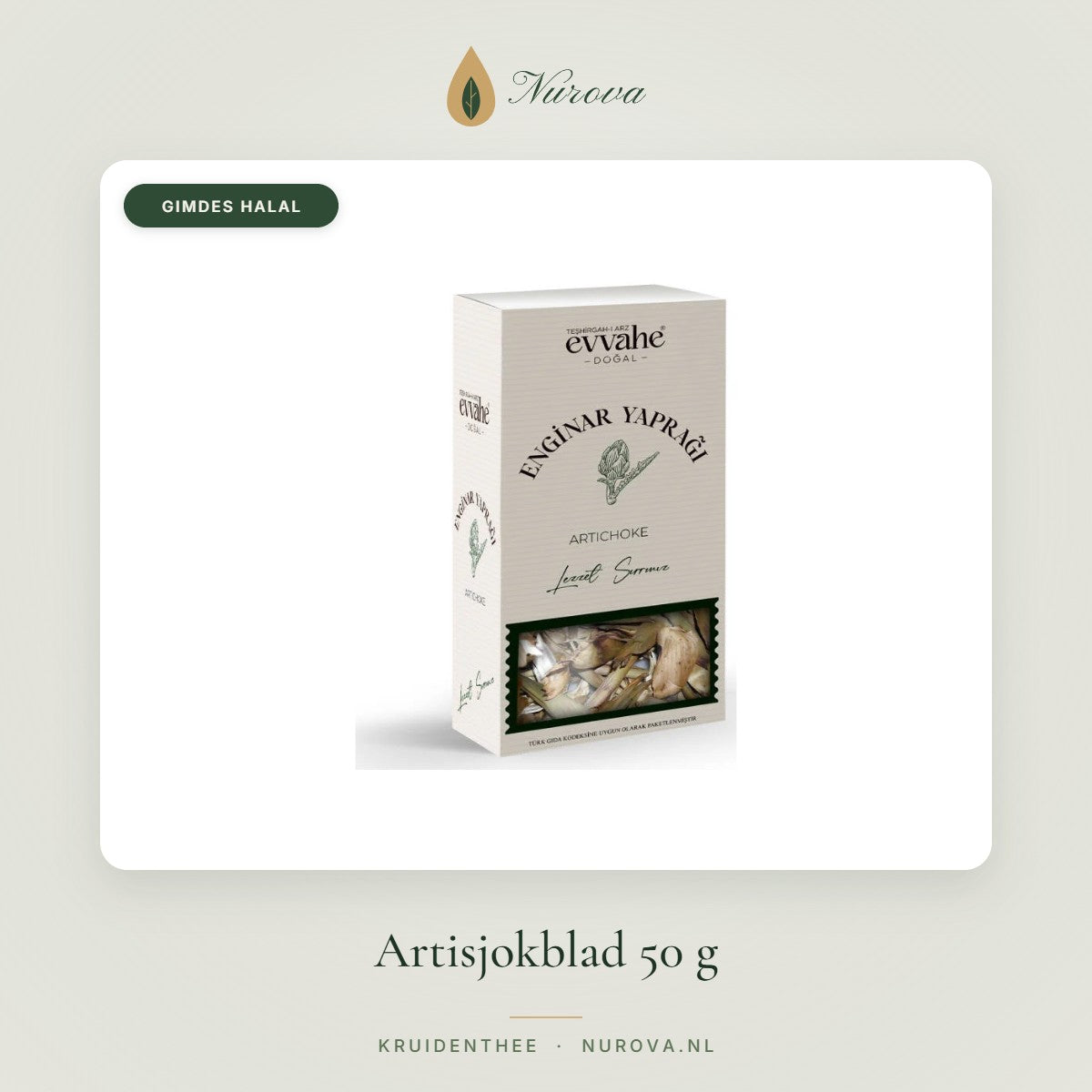 Artisjokblad 50 g – Nurova
