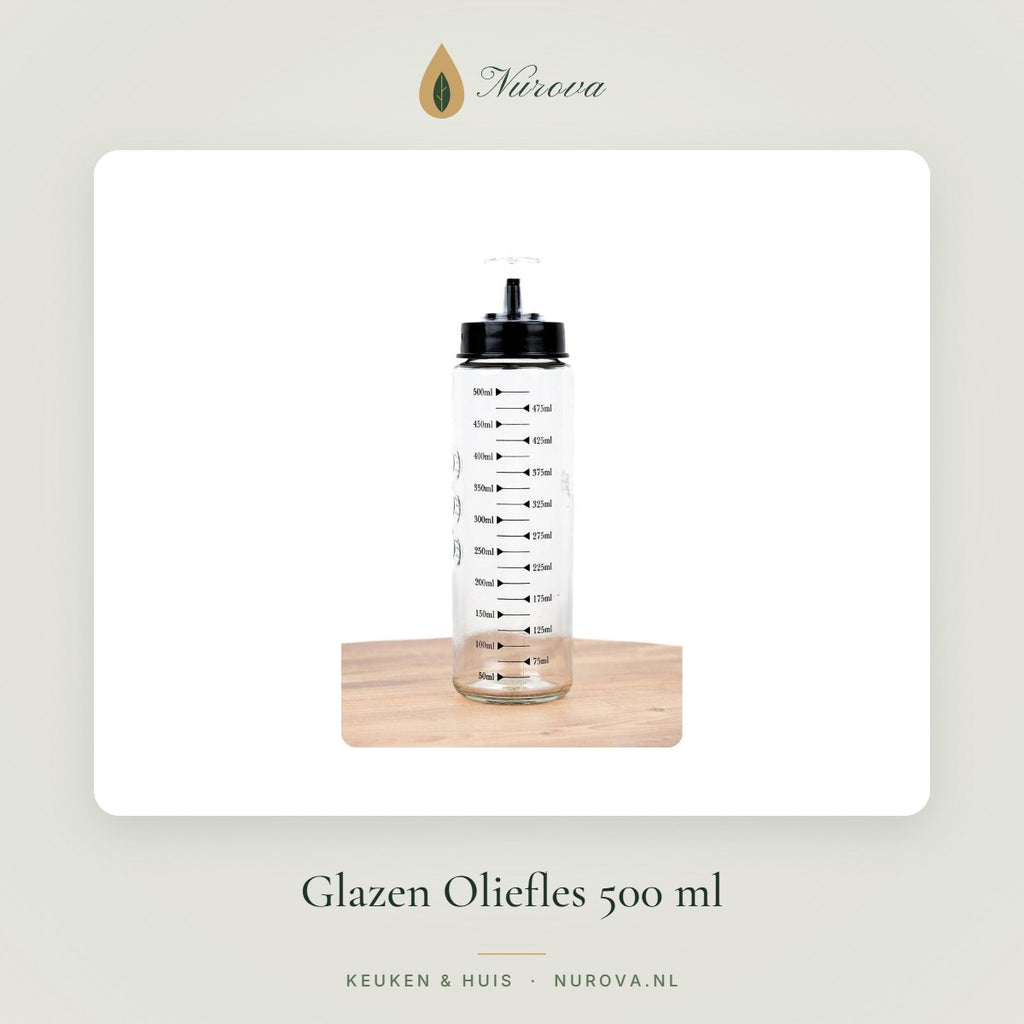 Glazen Oliefles 500 ml – Nurova