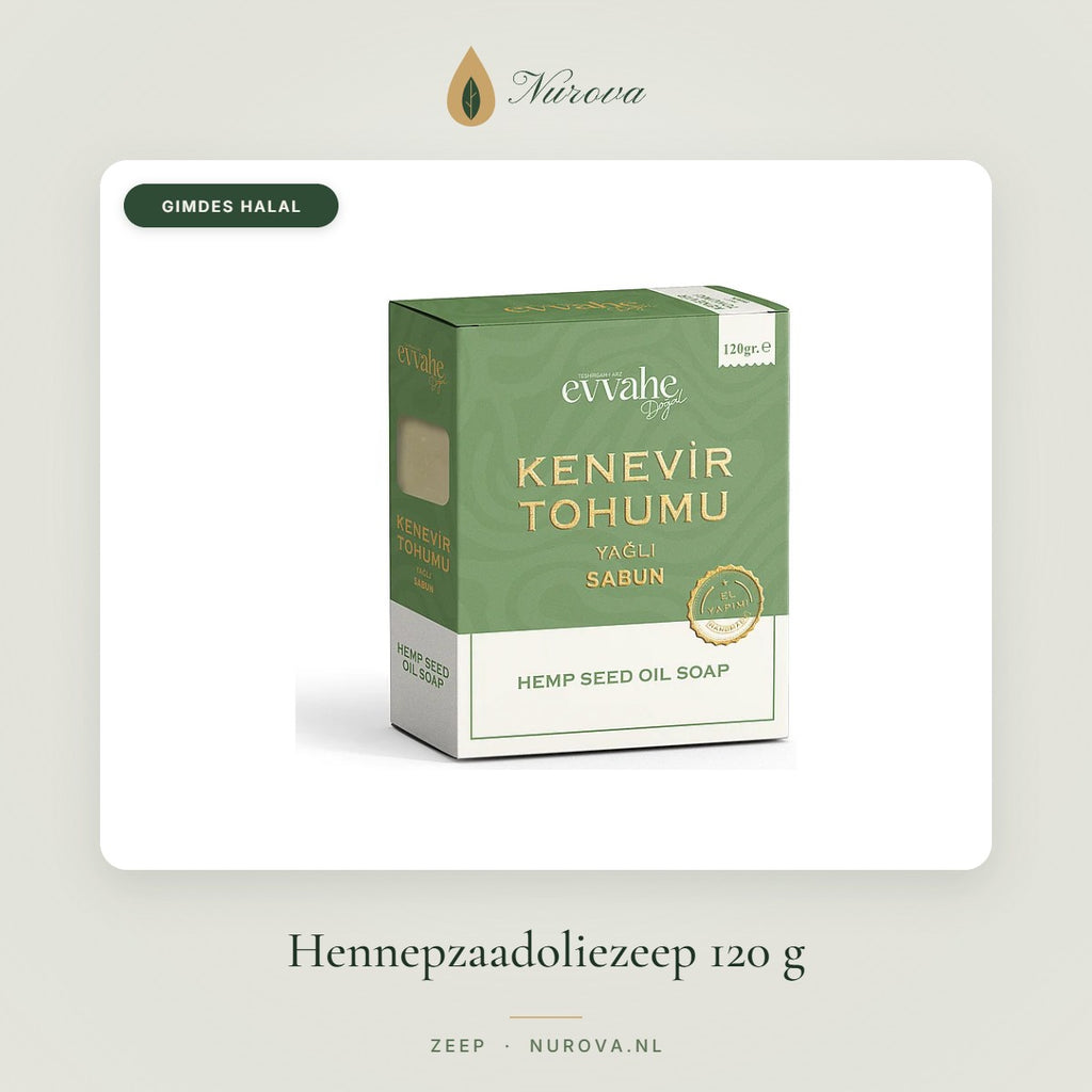 Hennepzaadoliezeep 120 g – Nurova