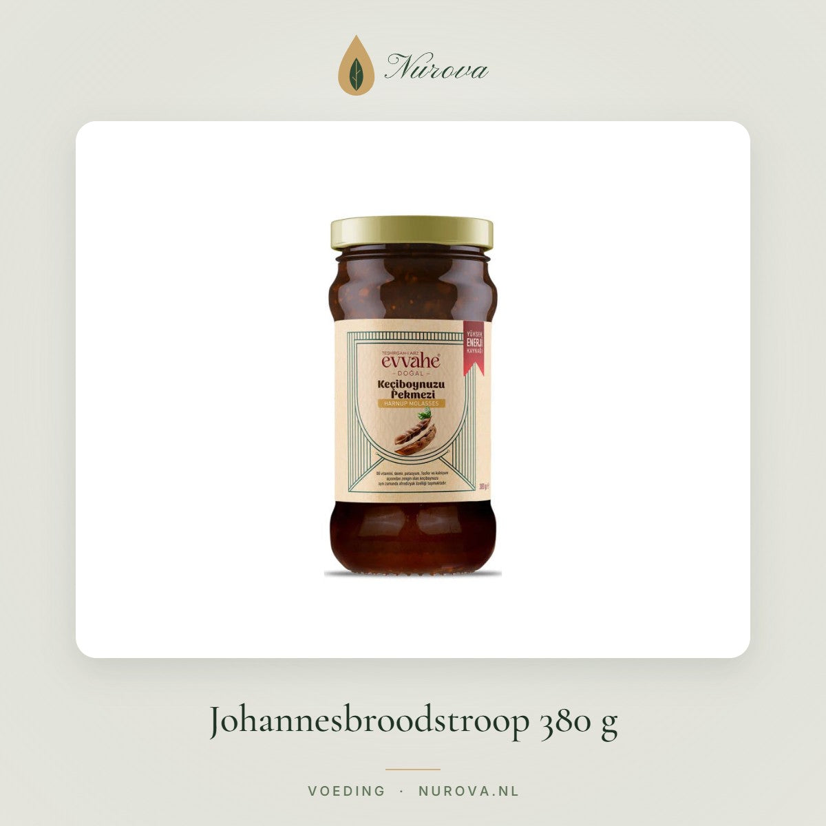 Johannesbroodstroop 380 g – Nurova