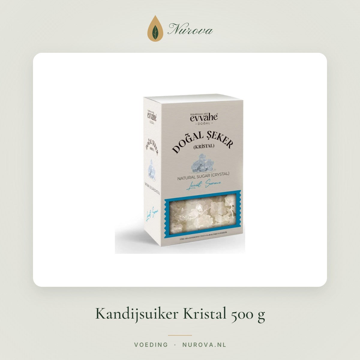 Kandijsuiker Kristal 500 g – Nurova