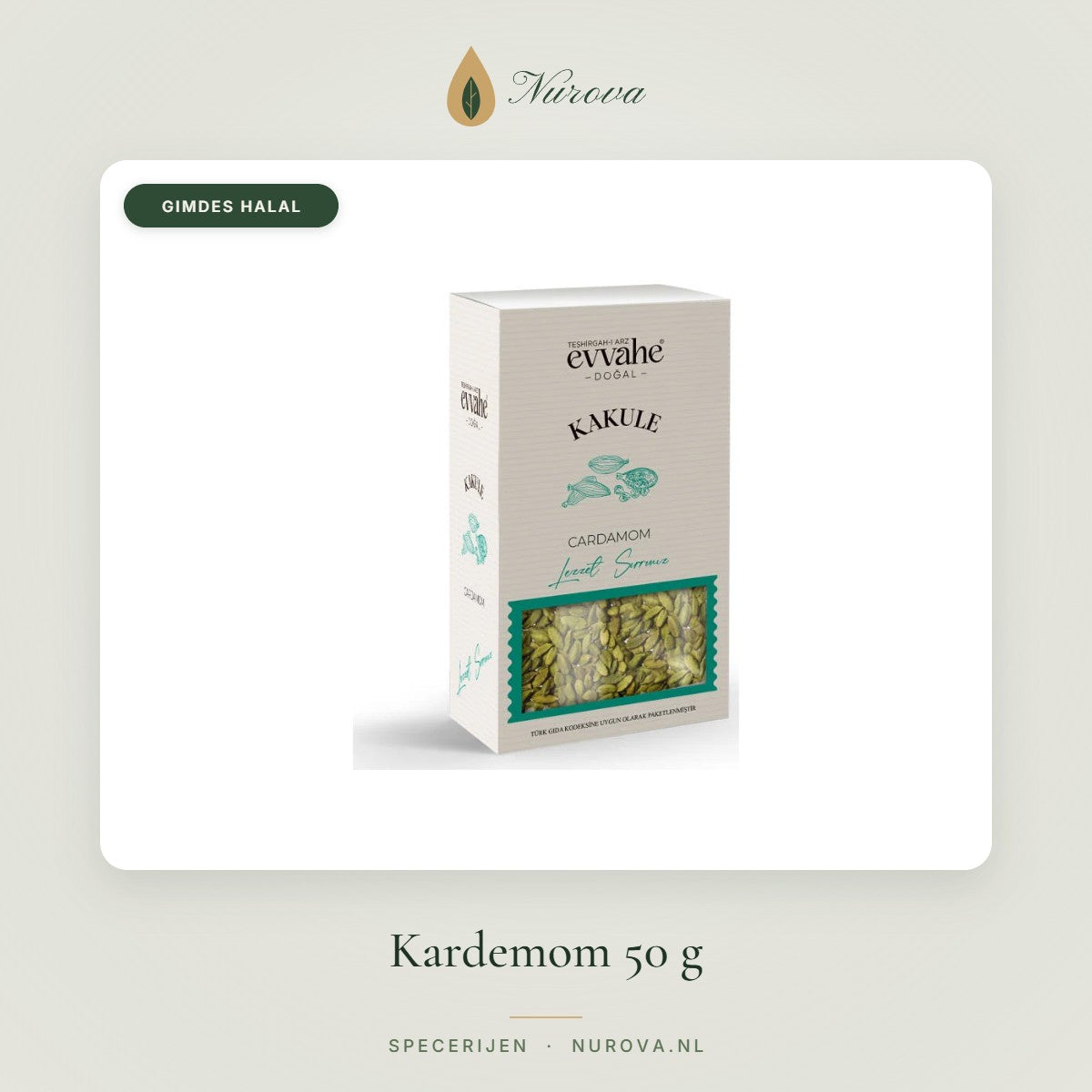 Kardemom 50 g – Nurova