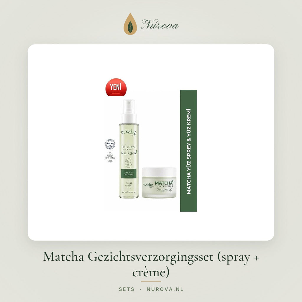 Matcha Gezichtsverzorgingsset (spray + crème) – Nurova