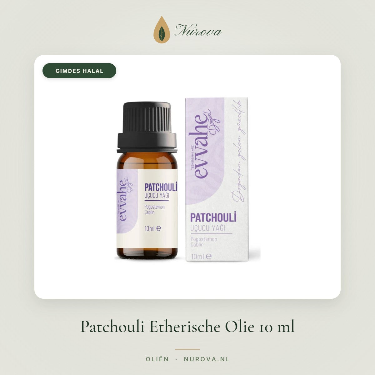Patchouli Etherische Olie 10 ml – Nurova