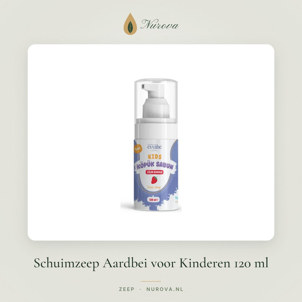 Schuimzeep Aardbei voor Kinderen 120 ml – Nurova