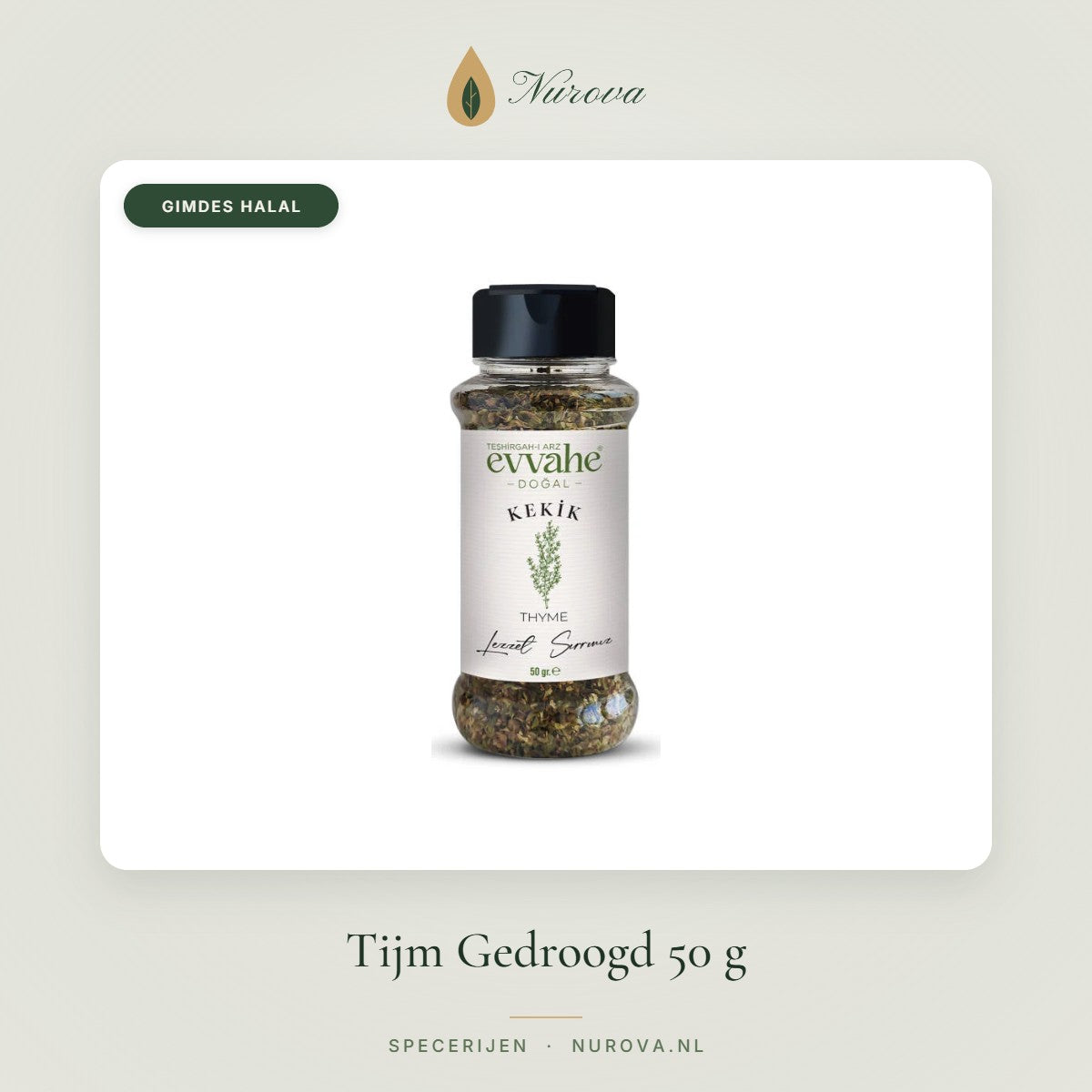 Tijm Gedroogd 50 g – Nurova